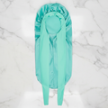 The Midnight Satin Preserve: Luxury Long Bonnet & Edge Wrap