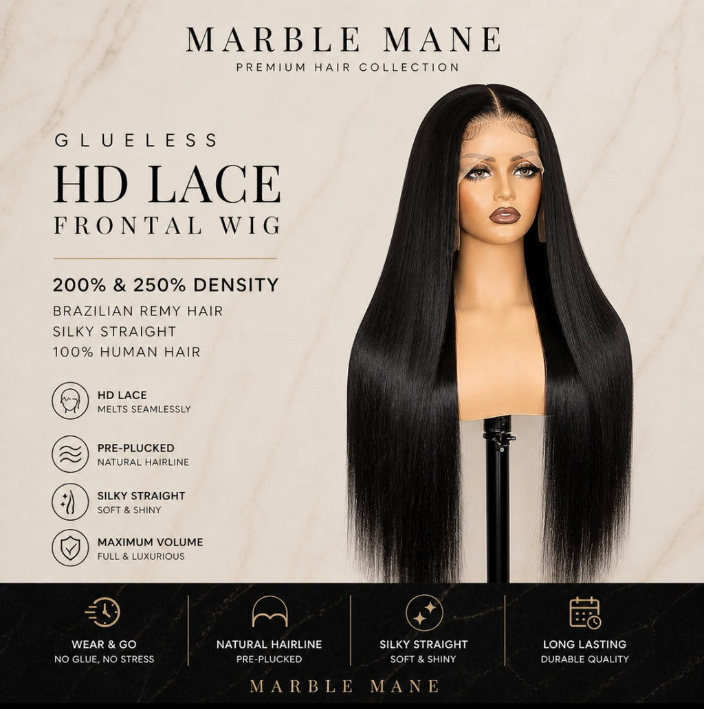 Crown of Silk HD Lace – 200% & 250% High-Density Brazilian Frontal Wigs