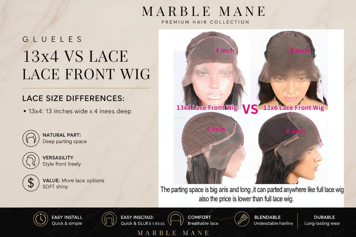 13x6 HD Lace Frontal Wig – 100% Raw Indian Body Wave Human Hair