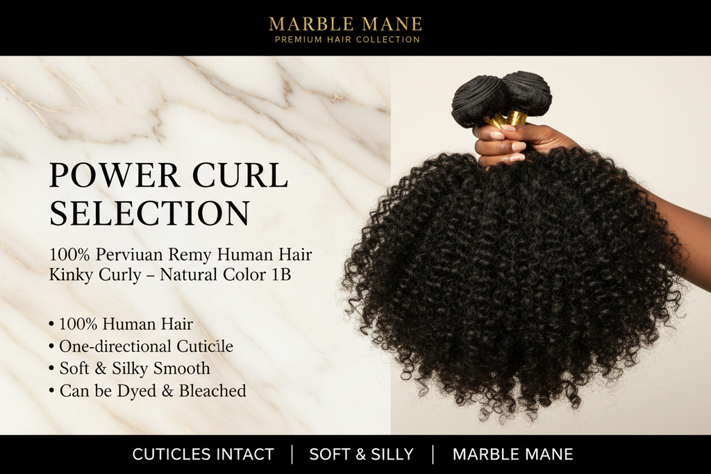 Power Curl Selection – 100% Peruvian Kinky Curly Remy Bundles