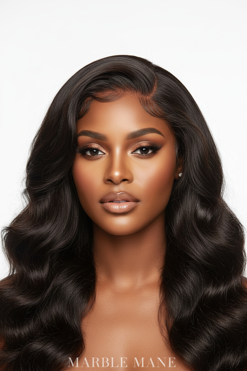 13x6 HD Lace Frontal Wig – 100% Raw Indian Body Wave Human Hair