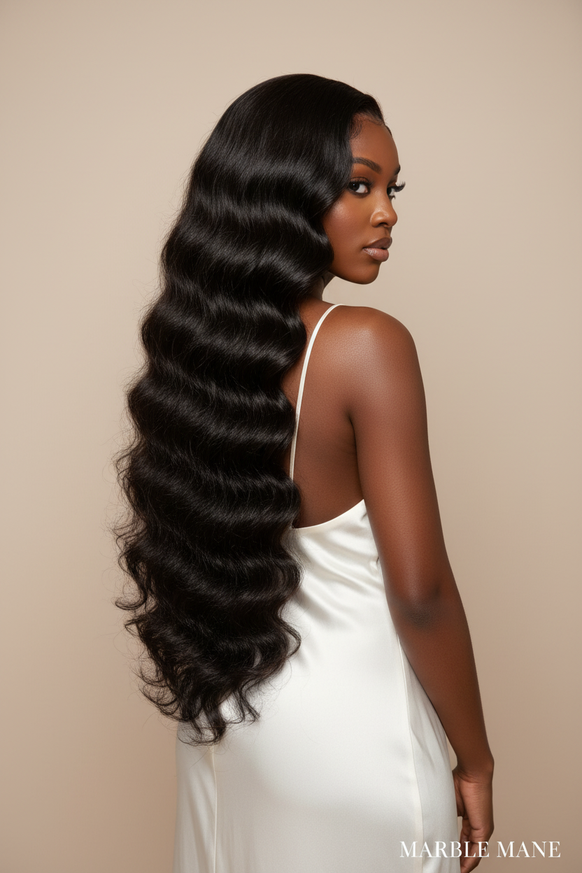 13x6 HD Lace Frontal Wig – 100% Raw Indian Body Wave Human Hair
