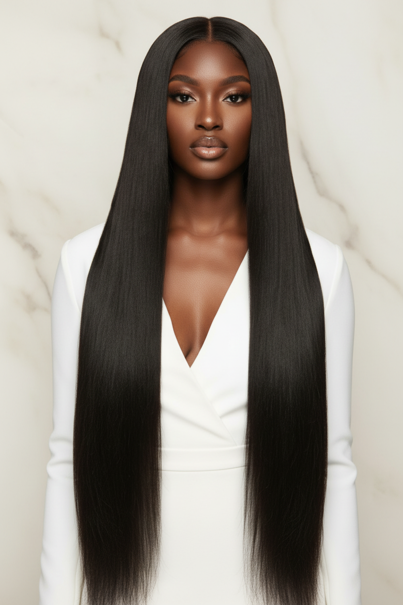Elite Liquid Silk Straight – 12A Raw Burmese Human Hair Bundles