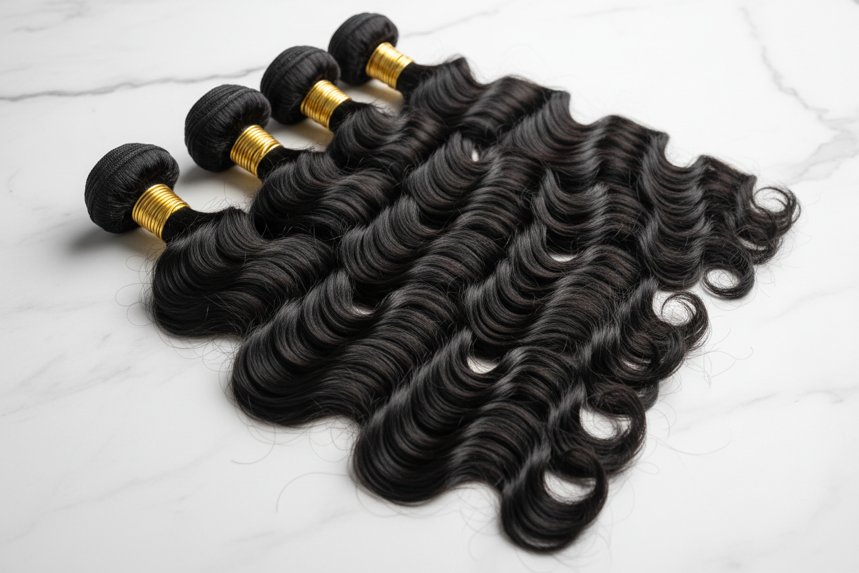 Elite Brazilian Body Wave – 100% Remy Human Hair Bundles