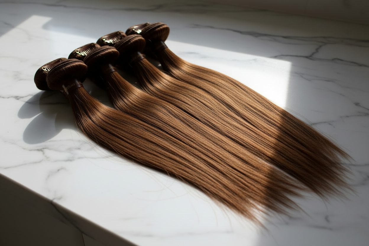 Invisible PU Silk Straight – 100% Injected Remy Human Hair Clips