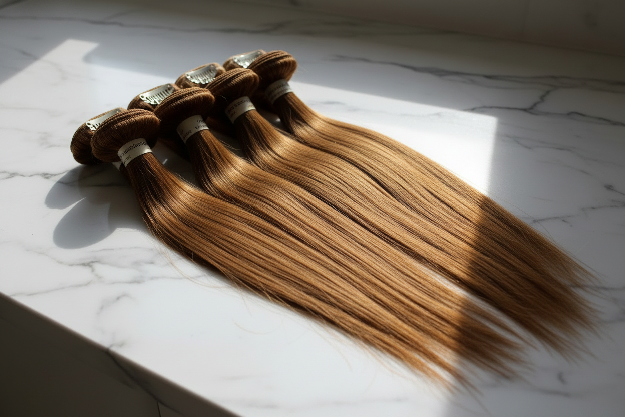 Invisible PU Silk Straight – 100% Injected Remy Human Hair Clips