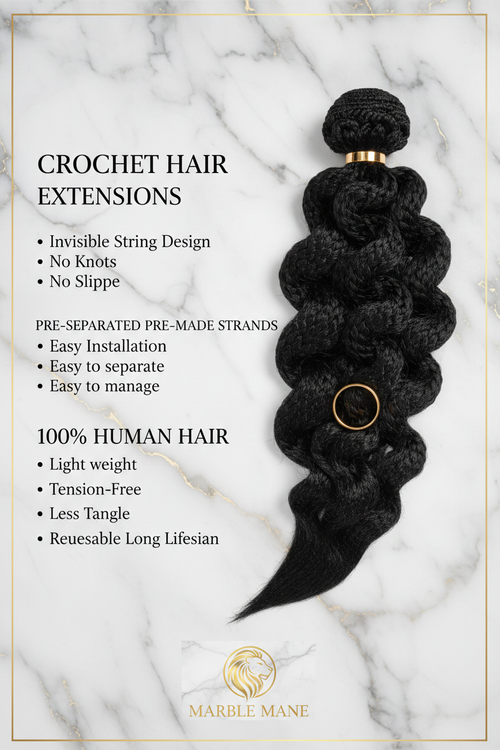 Elite Burmese Curly Crochet – 100% Raw Virgin Human Hair