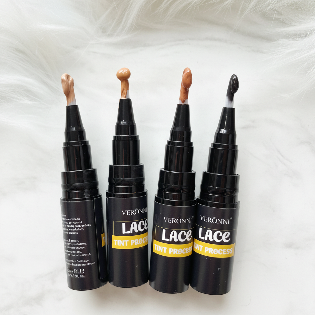 Lace Tint Pen Tinted Lace Precision for Wigs Long-Lasting Easy Apply Natural-Looking High Viscosity Hair Tint for All Hair Types