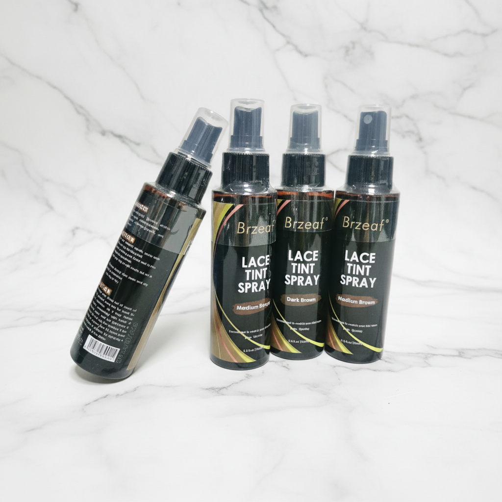 Lace Tint Spray For Lace Wigs Dark Brown Light Brown Middle Brown Lace Tint Spray For Closures, Wigs, And Closure Fronts