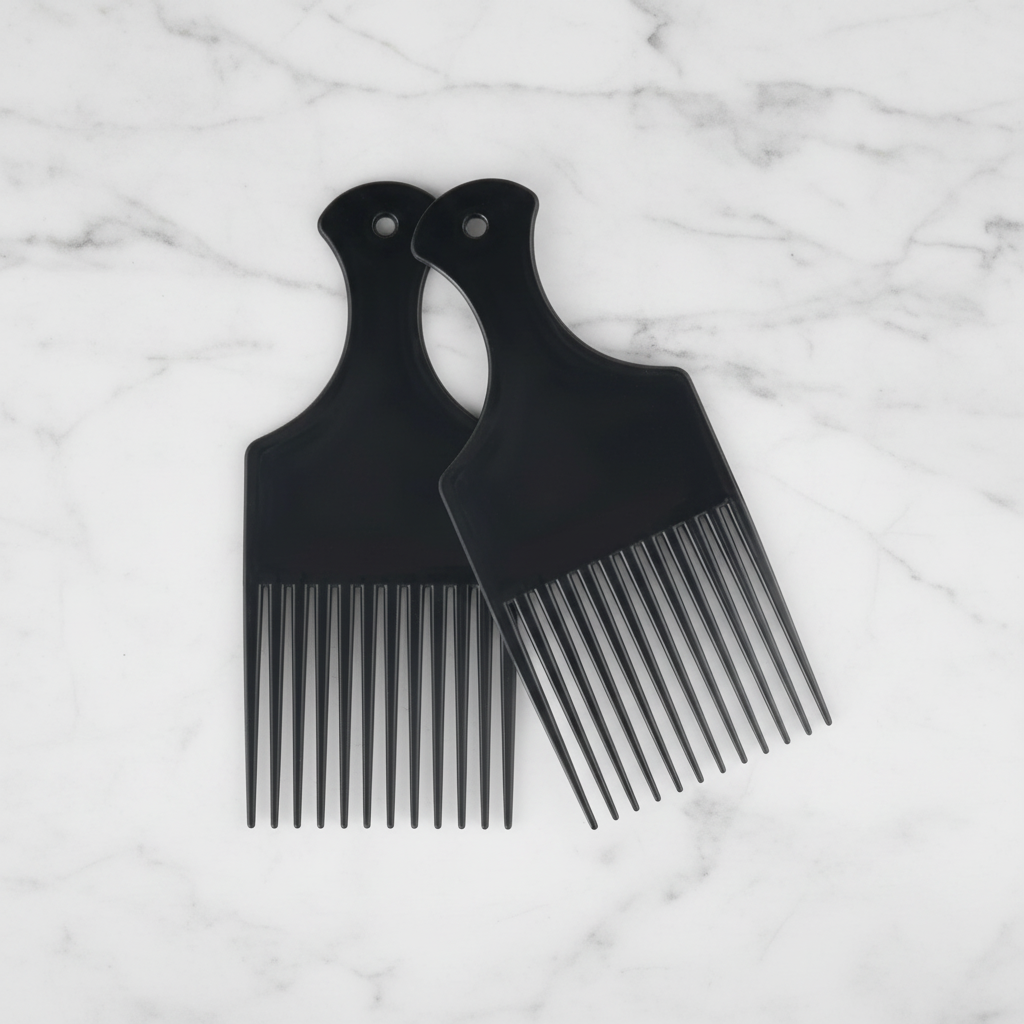 2-Piece Afro Styling Pick Set – Volume & Detangling for Curly Hair & Wigs