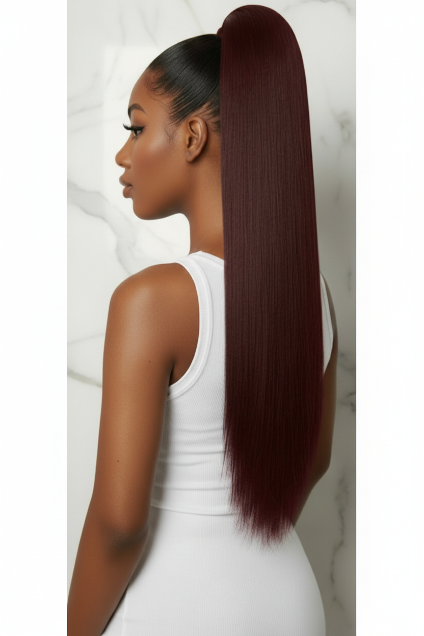 Ultimate 36" Sleek Ponytail – Premium Yaki Straight Extension