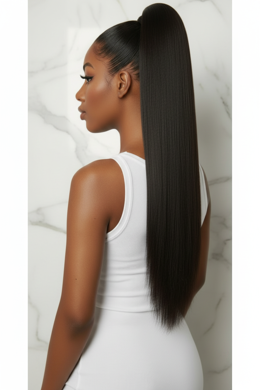 Ultimate 36" Sleek Ponytail – Premium Yaki Straight Extension